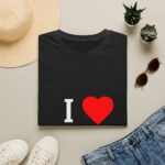 I Heart [Blank] T-Shirt | Minimal Red Heart Design