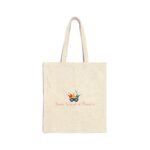 Colorful Theatre Mask Logo Tote Bag | Canvas Cotton Shopping Bag